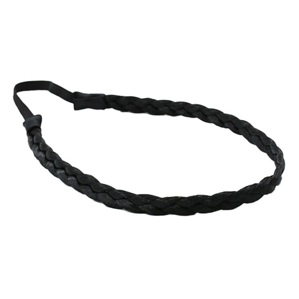 Beaupretty Unisex Braided Hair Headbands Classic Braids Synthetic Hair Braid Bridal Headband Wig Headbands Yoga Headbands For Women Braid Headband Bridal Hea