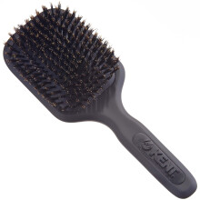 Kent AH13G Airhedz Pro Pure Bristle Paddle Brush (Medium Grey) - for Smoothing and Finishing