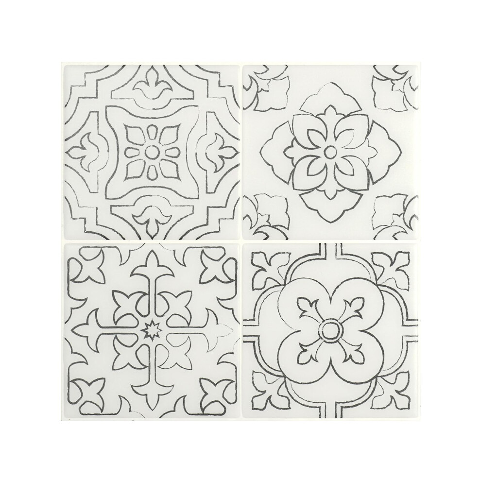 Smart Tiles Peel And Stick Backsplash - 5 Sheets Of 9"""" X 9"""" - 3D Adhesive Peel And Stick Tile Backsplash For Kitchen Bathroom Wall Tile 623996221657