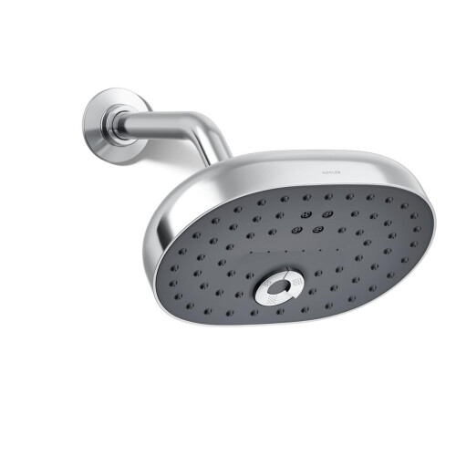 KOHLER 26290-CP Statement Three-Function SHOWERHEAD  Maximum Spray Performance with Mode Selector Buttons  Polished Chrome  2.5 GPM