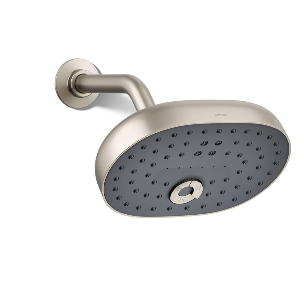 Photos - Shower System Kohler 26290-G-BN Statement Three-Function SHOWERHEAD Maximum Spray Performance with Mode Selector Buttons Vibrant Brushed N 