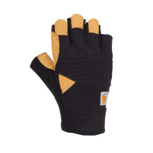 Carhartt Heren Vingerloze Handschoenen met Gevoerde Palm, Zwart Gerst, XX-Large
