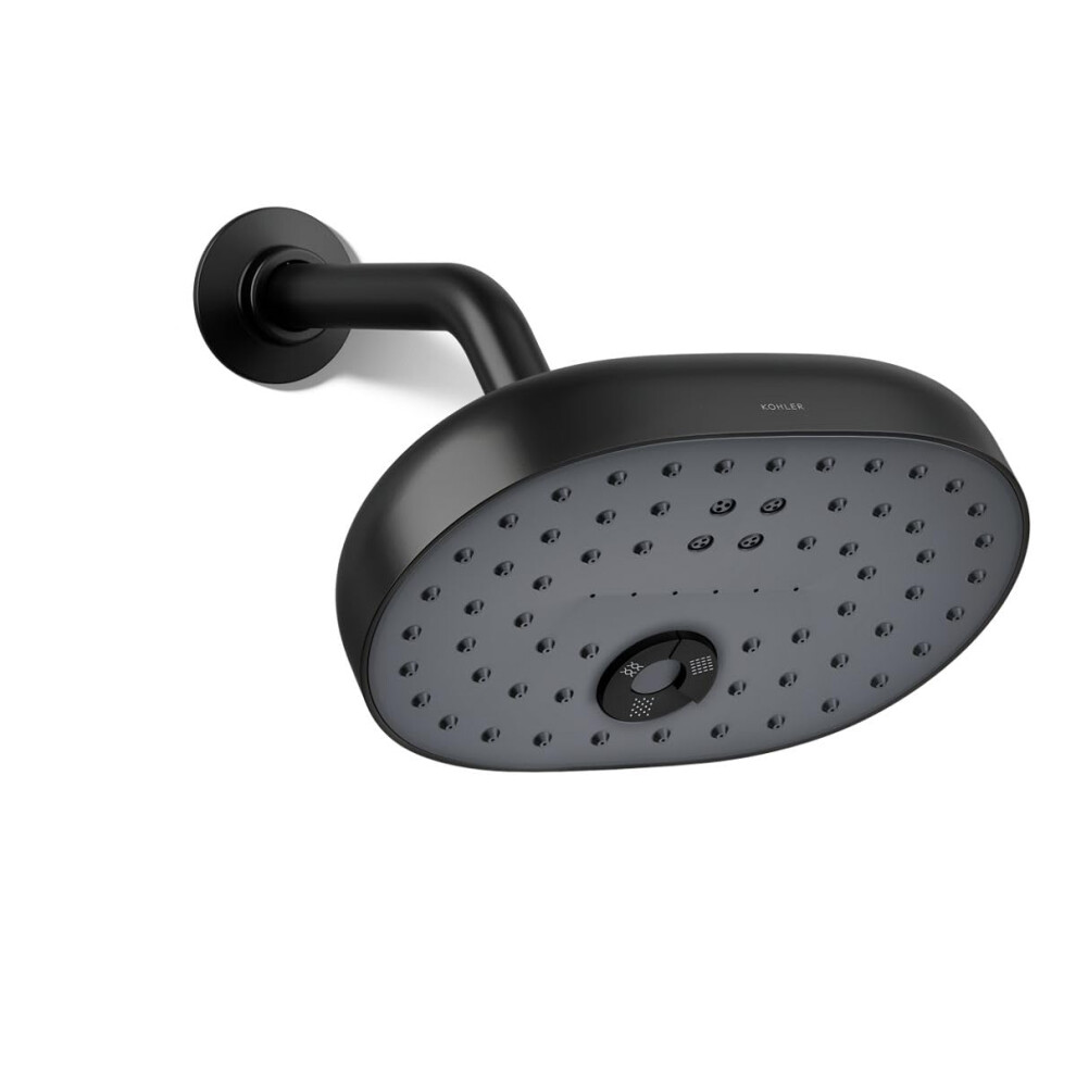 Photos - Shower System Kohler 26290-BL Statement Three-Function SHOWERHEAD Maximum Spray Performance with Mode Selector Buttons Matte Black 2.5 GPM 