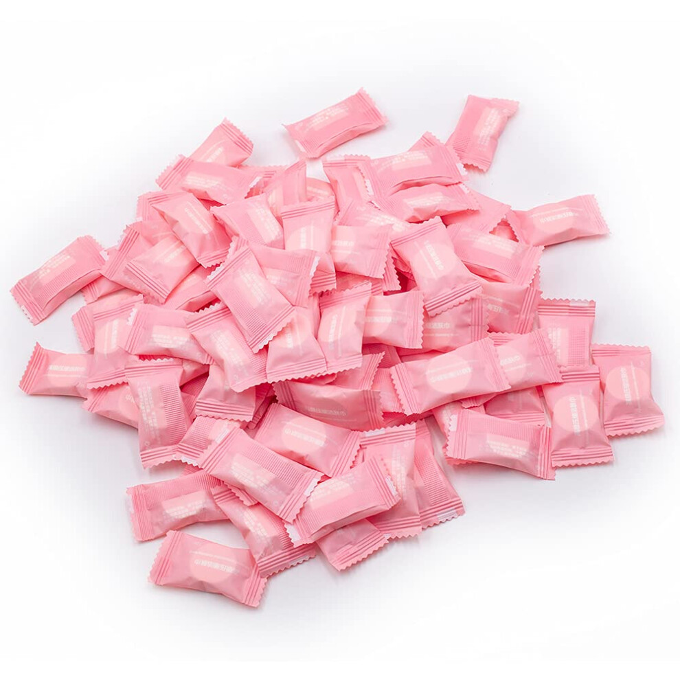Joyray Lot De 100 Mini Serviettes Ou Mouchoirs En Coton Compress S En Forme De Bonbon-image