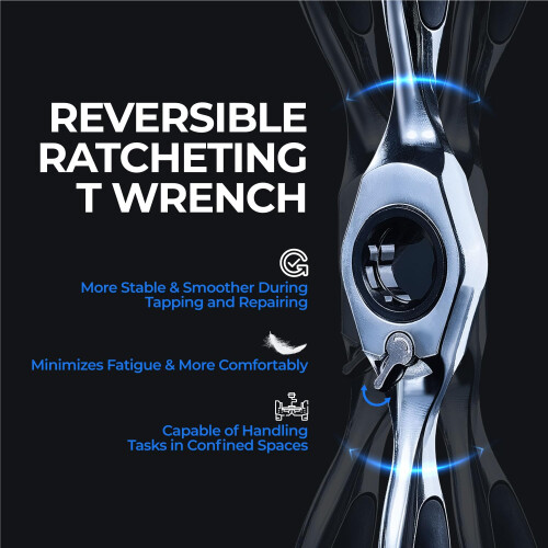 toolant Reversible Ratcheting T Handle 1
