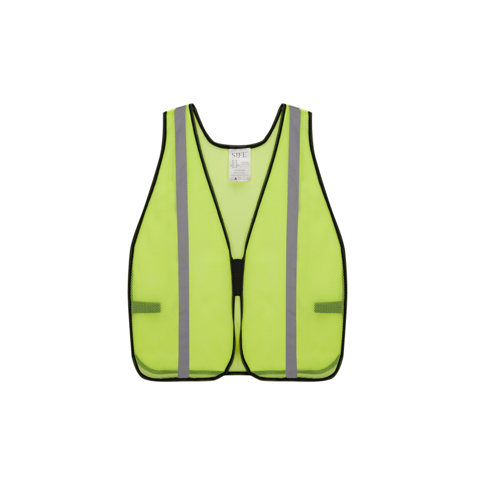 SIFE 10 Pack High Visibility Reflective Safety Vest Made from Breathable and Neon Yellow Mesh Fabric light weight for Man and Woman(Yellow-Grey  10 pa-image-OPC-PGFP5V5-NEW