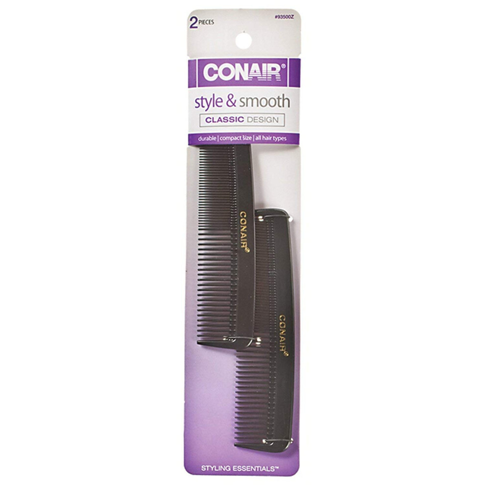 Conair Unisex Not,Specified Hard Rubber Pocket And Barber Comb 2 Ea