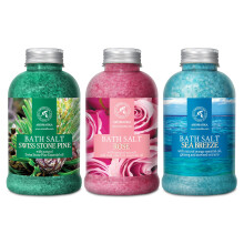 Sali da bagno Pino cembro Rosa Brezza marina - Set 3 * 21,16 oz (600 g) - Bagno - Sale marino naturale - Cura del corpo - Bellezza - Benessere -