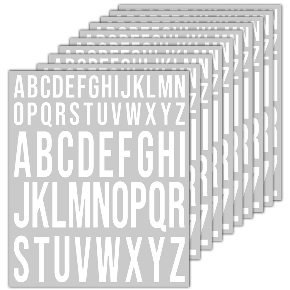 10 Vel Zelfklevende Letter Stickers, Vinyl Plakletters Hoofdletters voor Ambachten