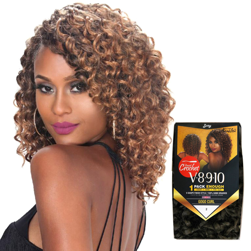 Zury Unisex Royal Synthetic Hair Crochet Braids V8.9.10 Gogo Curl 1Pack Enough (1)