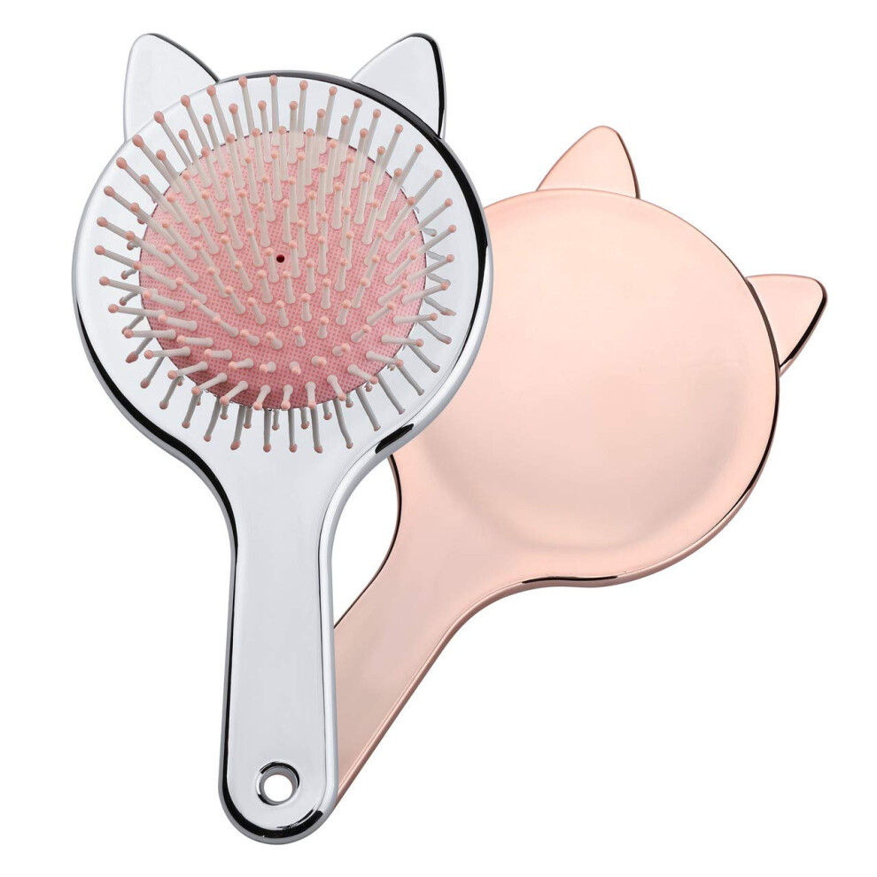 Aethland 2 Paczki Pedzla Do Wlosw Dla Malucha | Zlote I Srebrne- Ekskluzywne Miekkie Szczotki- Dla Gestego, Cienkie, Dlugie Mokre Lub Suche Wlos-image