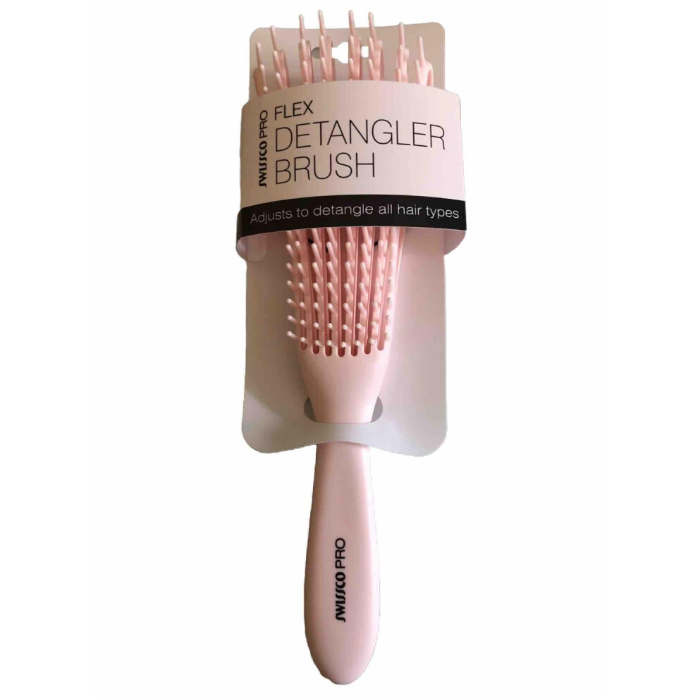 Swissco Pink Pro Flex Detangler Brush (Pale Ballet )