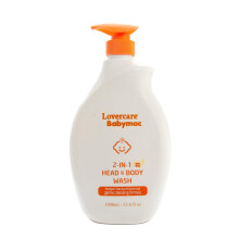 Lovercare Babymac Nettoyant pour la tte et le corps 2 en 1 sans dchirure 33,8 Fl.oz