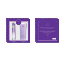 Perry Ellis 360 Purple for Women 2-Piece Gift Set - 3.4 fl oz eau de parfum 6.7 oz body lotion - blackberry peach pink apple tuberose muguet ros