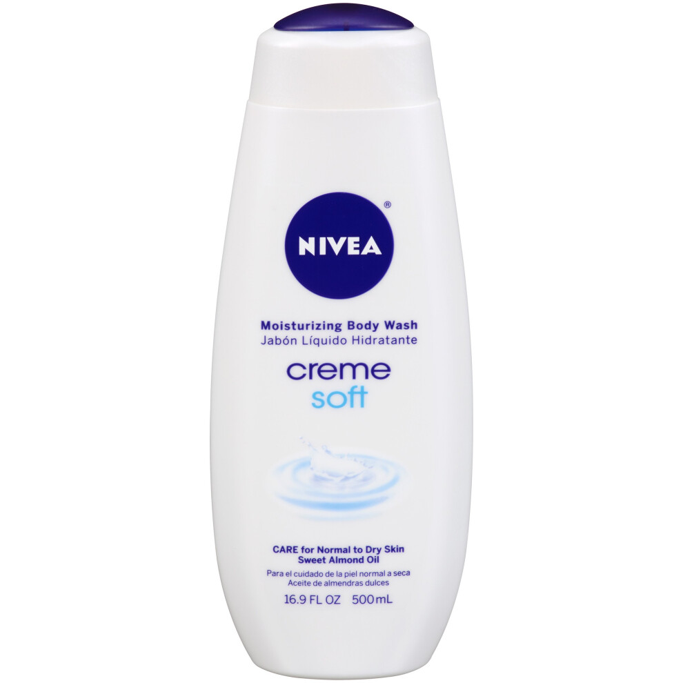 NIVEA Crme Soft Moisturizing Body Wash - Fresh Scent for Dry Skin - 16.9 fl. oz. Bottle
