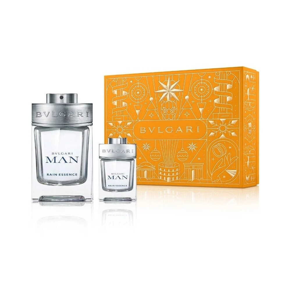 Bvlgari Man Rain Essence Edp Giftset (Man Rain Essence Edp 3.4 Fl. Oz + Man Rain Essence Edp Mini 0.5 Fl. Oz)