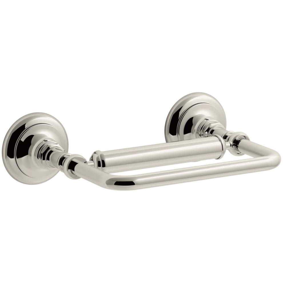 KOHLER K-72573-SN Artifacts Pivoting Toilet Tissue Holder  Vibrant Polished Nickel-image-OPC-PGFP6ZZ-NEW