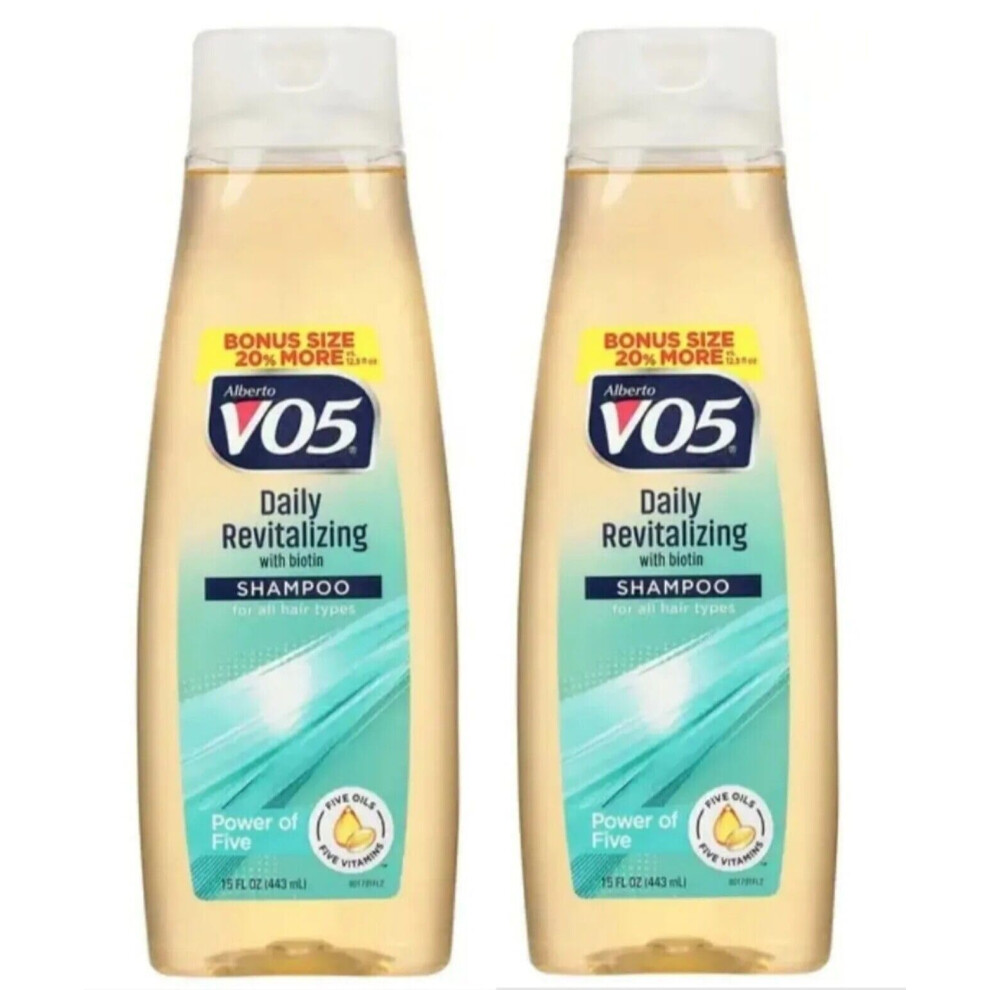 Alberto VO5 Daily Revitalizing Shampoo 15 oz (2 Pack)