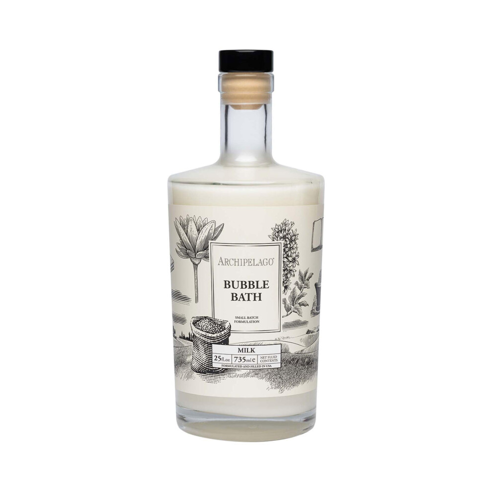 Archipelago Botanica Archipelago Botanicals Luxury Milk Bubble Bath Moisturizing And Hydrating Gentle Bubble Bath Helps Refresh Restore And Soothe All Skin Types 25 Oz