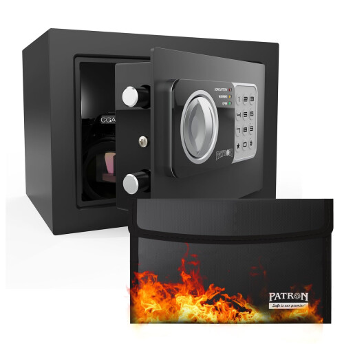 17NEF-FP Patron Safe Box FireProof Safe til hjemmedokumenter