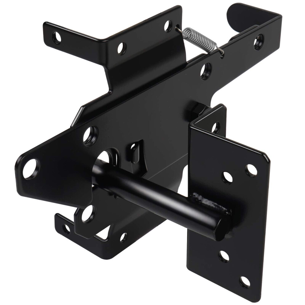 Gate Latches For Wooden Fences Heavy Duty Post Mount Automatic Gravity Lever Spring Self Locking Hardware Wood/Vinyl Fence Gate Lock For Secure Pool/Y 782267951775