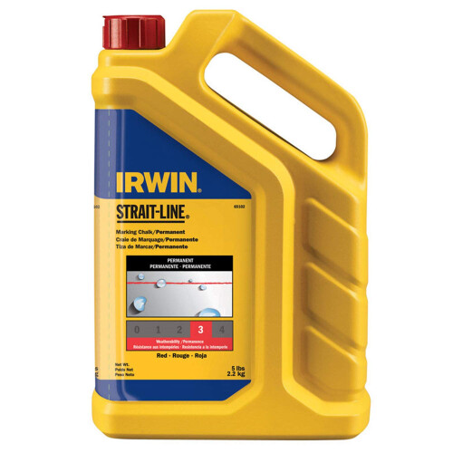 Κιμωλία σήμανσης Irwin Tools IRWIN STRAIT-LINE Standard Κόκκινη 5 λίβρες (65102)