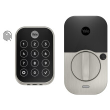 Yale Assure Lock 2 Touch Deadbolt, Satijn Nikkel Sleutelvrije Deurslot met Digitale Toetsenbord en Vingerafdrukscanner