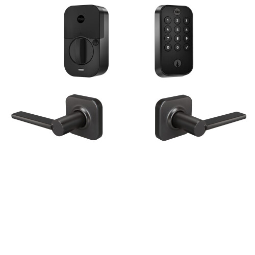 Yale Serrure Yale Assure Lock 2 avec clavier Bluetooth et levier Valdosta en daim noir