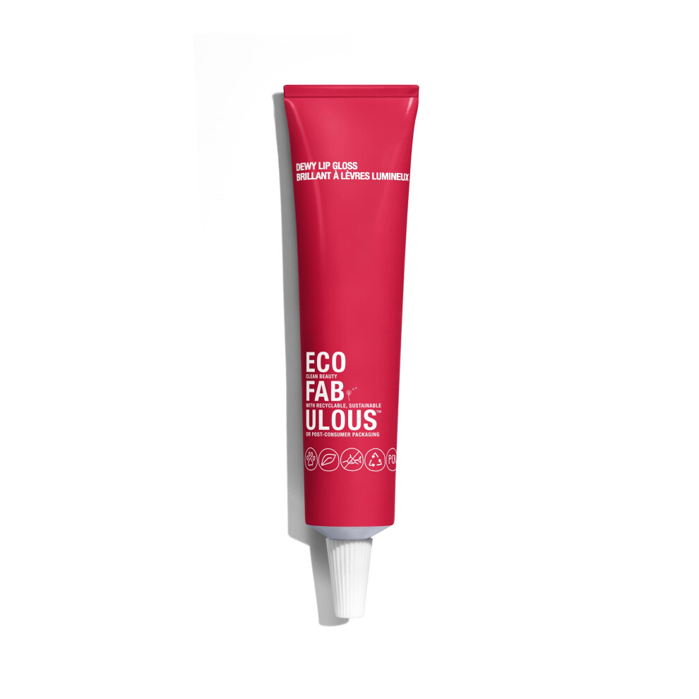 ECOFABULOUS Dewy Lip Gloss - Enriched with Squalane and Jojoba Esters  Nourishes and Conditions Lips  Clean + Recyclable + Vegan  15 mL/ 0.5 Fl Oz - M-image-OPC-PGFP7P9-NEW