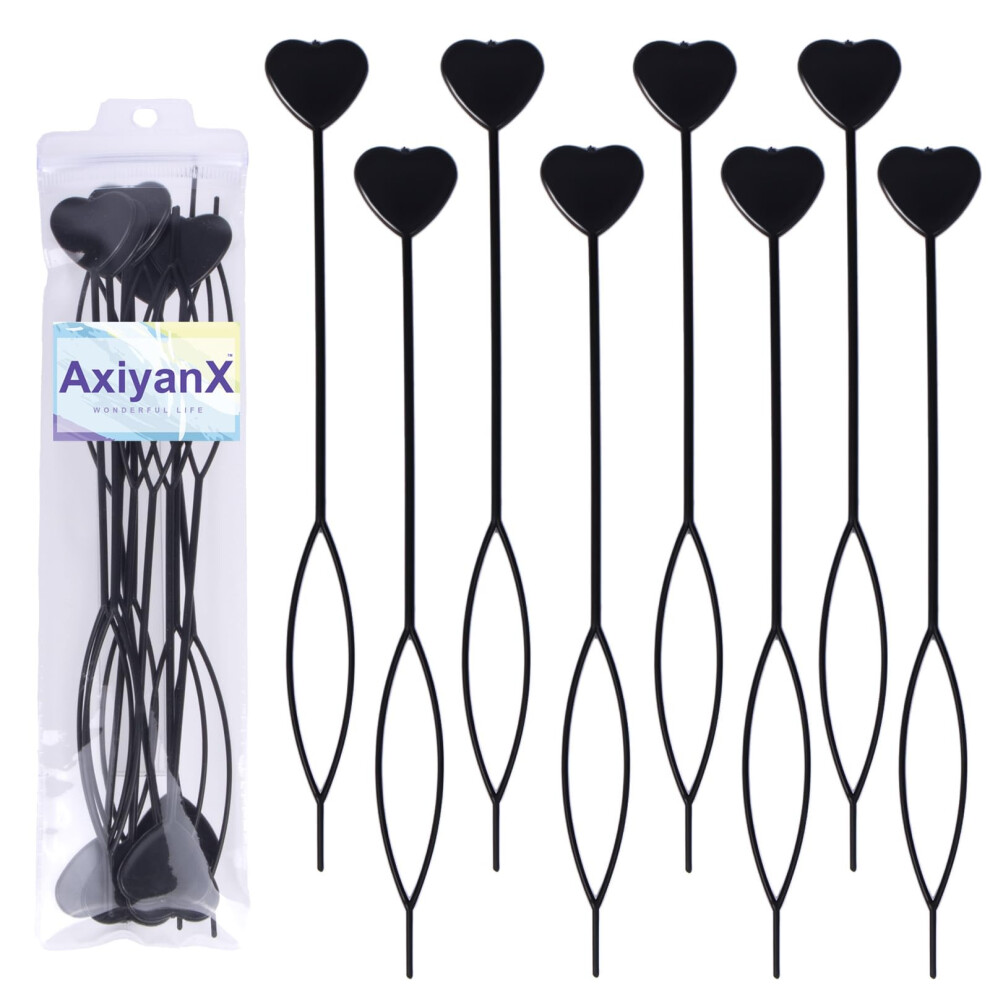 Axiyanx Unisex Quick Topsy Tail Hair Tool 12Pcs Hair Beader Tool For Braiding Hair Beads On Braids Hair Pull Through Tool For Kids Girls Styling Hair Topsy T