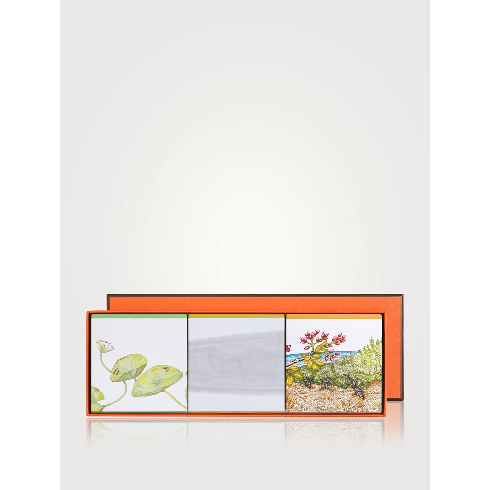 Hermes Un Jardin Soap 3-Piece Set for Unisex  (Sur Le Nil 3.4 Oz + Monsieur Li 3.4 Oz + A Cythere 3.4 Oz)