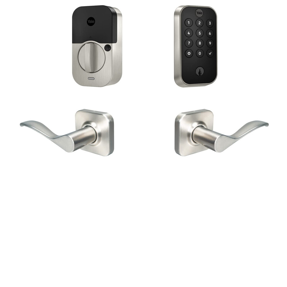 Yale Assure Lock 2 Keypad with Bluetooth and Norwood Lever in Satin Nickel-image-OPC-PGFP8Q9-NEW