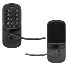 Clavier    levier Yale Assure avec Z-Wave en daim noir