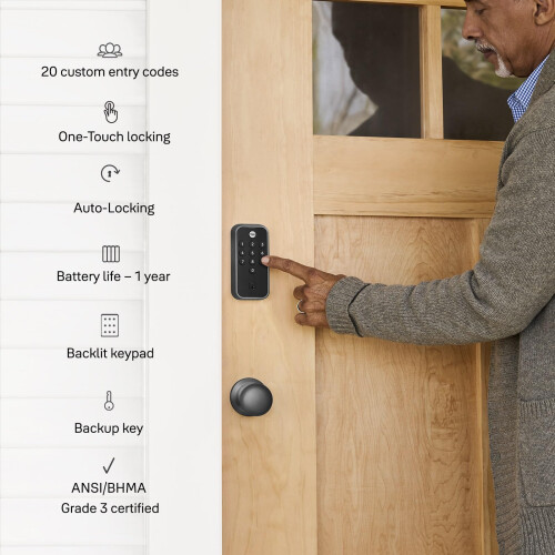 Yale Yale Code Keypad Deadbolt Black 2