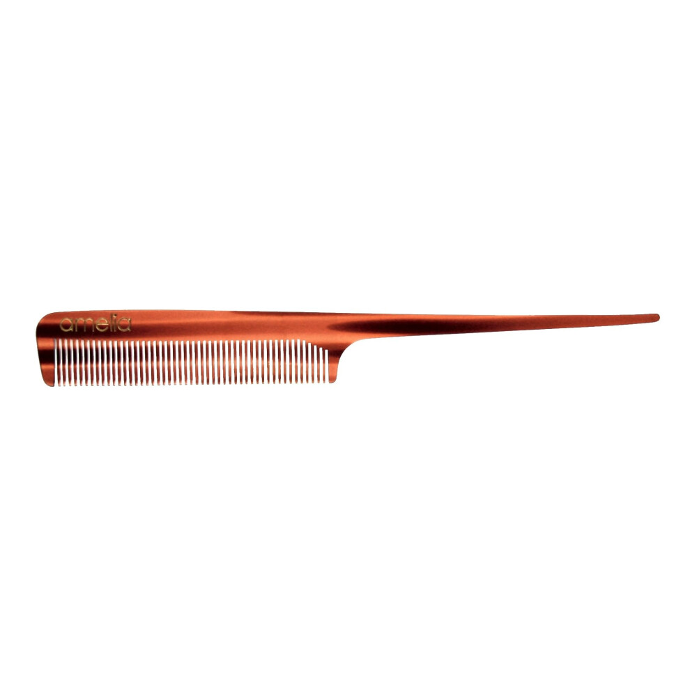 Amelia Beauty Produc Unisex Amelia Beauty Cellulose Acetate 8In Rat Tail Comb Handmade Smooth Edges Eco-Friendly Plant Based Material Log Tail Sectioning Course Teeth - Tort