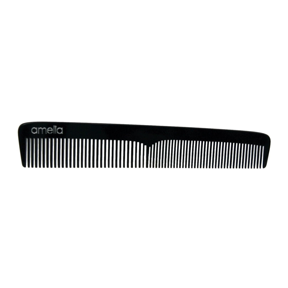 Amelia Beauty Produkte Unisex Black Amelia Beauty Cellulose Acetate 7In Styling Comb Handmade Smooth Edges Eco-Friendly Plant Based Material Fine And Course Teeth - Color