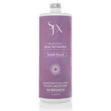 SunFX Violet Royal Professionele Spray Tan Oplossing | Donker, Koel-Tonige Bronze | Salon-Klasse HVLP Spray Tan Formule