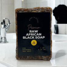 Pachamama Essentials Natural African Black Soap Pure & Natural Ingredients Imported From Ghana - 1 lb (16 oz)