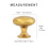 HESTIA HARDWARE 25 Pack | Brushed Gold Cabinet Knobs | Gold Knobs for Cabinets and Drawers | Dresser Knobs Drawer Knobs | Champagne Gold Cabinet Knob 3