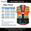 ProtectX High Visibility Safety Vest with Reflective Strips  Front Zipper  Multi-Function with 6 Pockets  Lightweight Breathable Construction Vest  AN 4