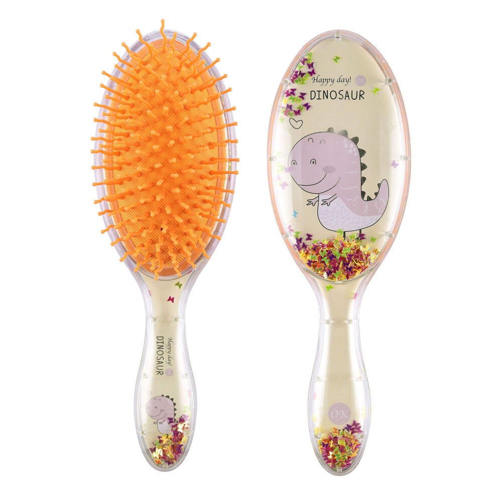 Aethland No Pain Soft Detangling Brush For Curly Kids' Hair - Glides Through Tangles With Ease Yellow