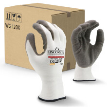 Linconson 12 Pack Safety Performance Series Construction Mechanics Wrinkle Latex Arbejdshandsker