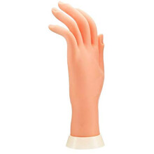 LASSUM Soft Plastic Mannequin Hand Flexible Bendable Fake Hand Manicure Practice Tool