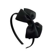 Lovefairy Girl's Fashion Pure Color Bowknot Pandeb?nd Flerfarvet valgfrit til rejsefotografering dagligdag (sort)
