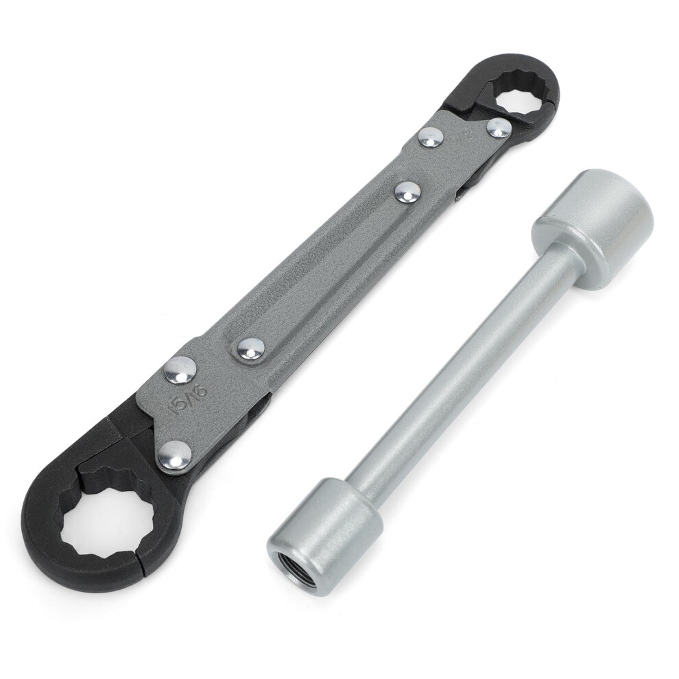 Plumbing Tools Angle Stop Wrench Kit - Adjustable Wrench Professional Plumber Wrench Tools For Installing New Compression Angle Stops And Removing Com 749655730817