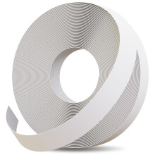 Edge Supply Witte Melamine 7/8 inch X 250 ft rol witte kantenband - Voorgelijmde flexibele rand - Gemakkelijk aan te brengen Opstrijkrand voor kastre