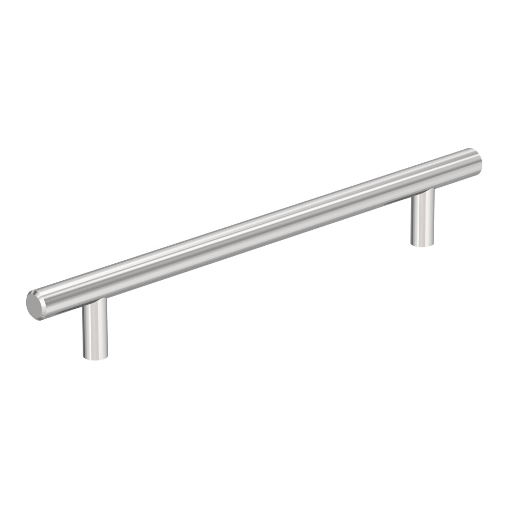 Amerock BP117826 Polished Chrome Cabinet Pull | 7 inch (178mm) Center-to-Center Cabinet Hardware | Bar Pulls | Furniture Hardware | Drawer Pull