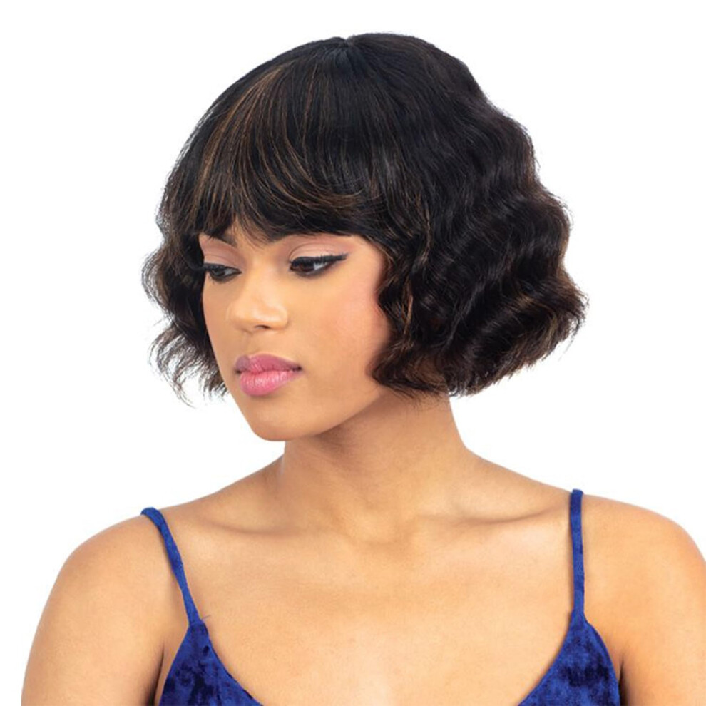 Motown Tress Unisex Grey Free Tress Naked Brazilian Human Hair Wig - Luca (Color:grey)