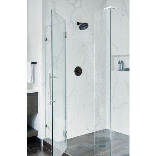 Moen Matte Black Eco-Performance One-Function 6-3/4"""" Diameter Spray Head Rainshower  S176EP15BL 2