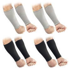 4 Pairs Forearm Sleeves Arm Protectors for Thin Skin and Bruising Level 3 Cut Resistant Sleeves Arm Protection for Gardening Yard Working Pet Gr